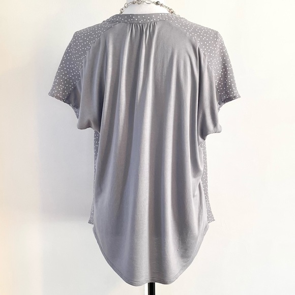 Women's LC Lauren Conrad Polka Dot Flowy Dolman Top - Picture 9 of 13